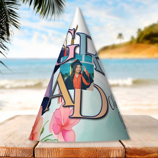 水彩写真卒業 パーティーハット