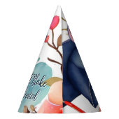 水彩写真卒業 パーティーハット (裏面)