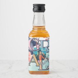 水彩写真卒業 リキュールボトルラベル