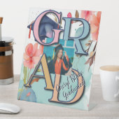 水彩写真卒業 台座サイン (インサイチュ)