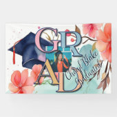 水彩写真卒業 横断幕 (横)