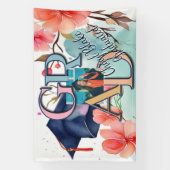 水彩写真卒業 横断幕 (縦)