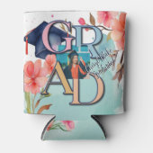 水彩写真卒業 缶クーラー (正面)