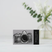 水彩写真撮影プロフェッショナルQRコード 名刺 (スタンド正面)