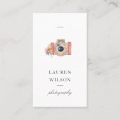 水彩写真撮影名刺 名刺 (正面)