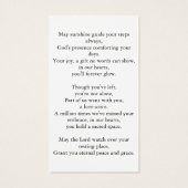 水彩写真記念祈りの言葉カード (裏面)