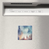 水彩冬のアートマグネット マグネット (インサイチュ (食洗機))