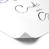 水彩冬のカードとギフトポスター ポスター (角)