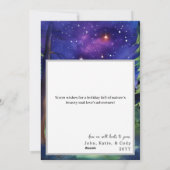 水彩冬のキャンピングカップルのクリスマスフォト シーズンカード (裏面)