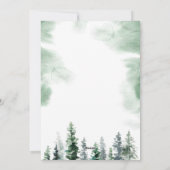 水彩冬のクリスマスツリー シーズンカード (裏面)