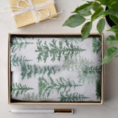 水彩冬のクリスマスフォレスト 薄葉紙 (ギフト)