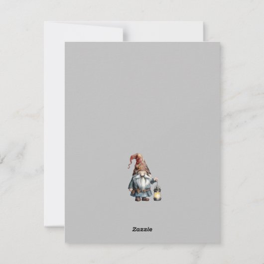 水彩冬のクリスマス格言写真 シーズンカード (裏面)