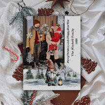 水彩冬のクリスマス格言写真