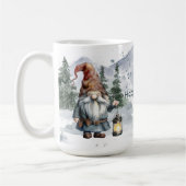 水彩冬のクリスマス格言 コーヒーマグカップ (左)