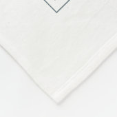 水彩冬のクリスマス格言 フリースブランケット (角)