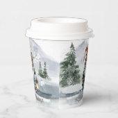 水彩冬のクリスマス格言 紙コップ (右)