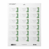 水彩冬のシーンツ芸術的リー ラベル (フルシート)