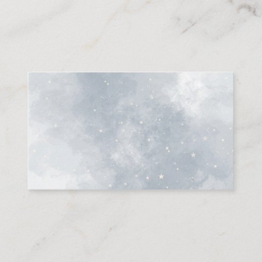 水彩冬のデート夜のアイデア \ デート瓶 エンクロージャーカード (裏面)