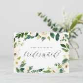 水彩冬のフローラリースは私のブライドメイド (スタンド正面)