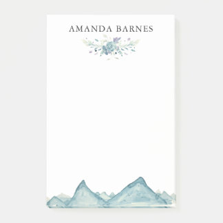 水彩冬のフローラ ポストイット