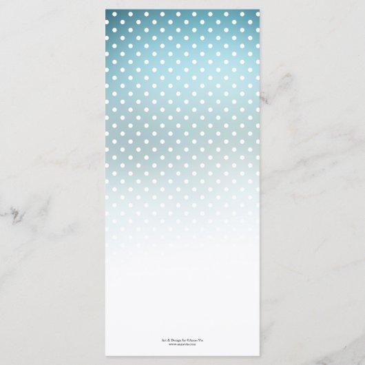 水彩冬の不思議なクリスマスメニュー メニュー (裏面)