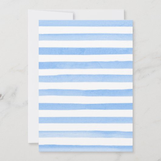 水彩冬の北極動物赤ちゃんシャワー 招待状 (裏面)