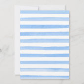 水彩冬の北極動物赤ちゃんシャワー 招待状 (裏面)