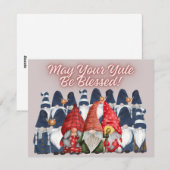 水彩冬の小人たち シーズンカード (正面/裏面)