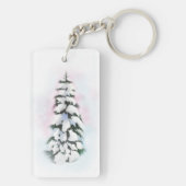 水彩冬の木 キーホルダー (裏面)