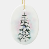 水彩冬の木 セラミックオーナメント (裏面)