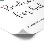 水彩冬の本ベビー ポスター (角)