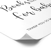 水彩冬の本ベビー ポスター (角)