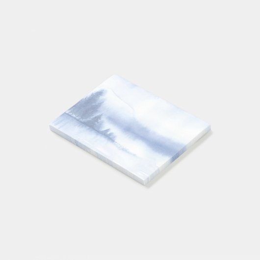 水彩冬の松 ポストイット (アングル)