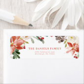 水彩冬の果実と緑 ラベル (インサイチュ)