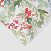 水彩冬の果実と緑 薄葉紙 (詳細)