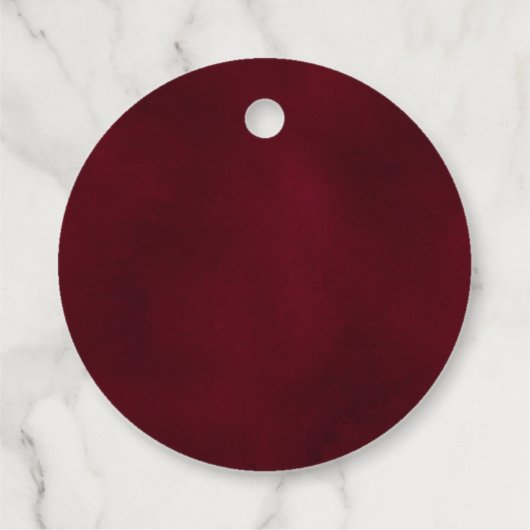 水彩冬の果実パインクリスマスパイン結婚ズ フェイバータグ (裏面)