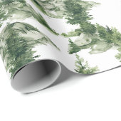 水彩冬の森パターン ラッピングペーパー (ロールコーナー)