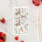 水彩冬の森 モノグラムのクリスマス (インサイチュ)