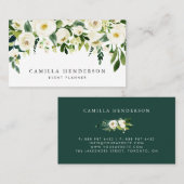 水彩冬の植物学フローラガーランド 名刺 (正面/裏面)