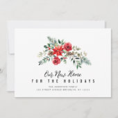 水彩冬の緑の感動発表 シーズンカード (正面)