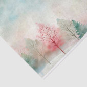 水彩冬の雪の木とスカイパターン 薄葉紙 (詳細)