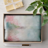 水彩冬の雪の木とスカイパターン 薄葉紙 (ギフト)