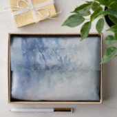 水彩冬の雪の色合いブルーNo.1 薄葉紙 (ギフト)