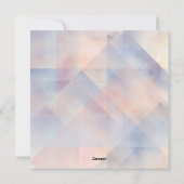 水彩冬の雪景色ハッピーニューイヤー シーズンカード (裏面)