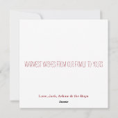 水彩冬の雪景色ハッピーホリデーズカード シーズンカード (裏面)