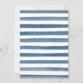 水彩冬の雪景色 クリスマス ランチョン 招待状 (裏面)