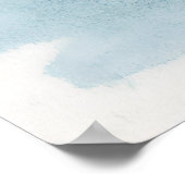 水彩冬の風景イラストレーション ポスター (角)