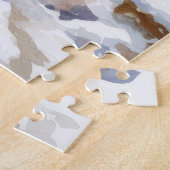 水彩冬の風景クリスマストレイン ジグソーパズル (側面)