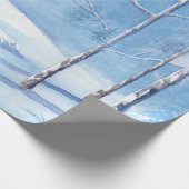 水彩冬の風景 ラッピングペーパー (角)