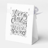 水彩冬キツネクリスマス フェイバーボックス (裏面サイド)